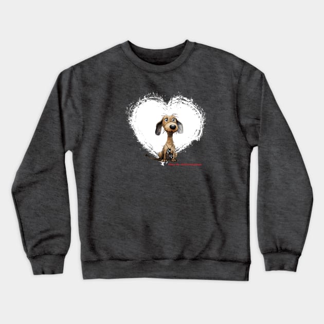 Love Is A Battlefield Dachshund Lived To Tell Crewneck Sweatshirt by Long-N-Short-Shop